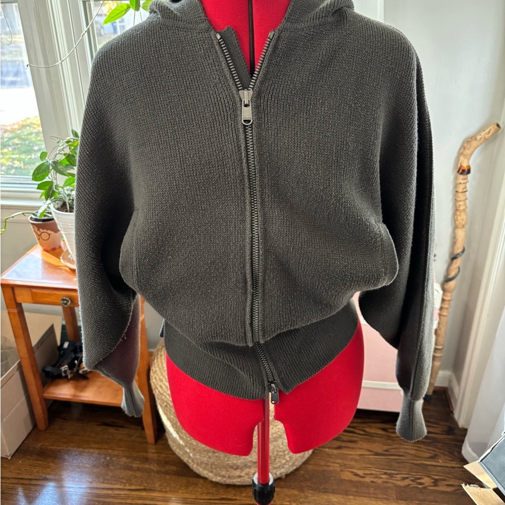 Dark Gray Zip-Up Hoodie